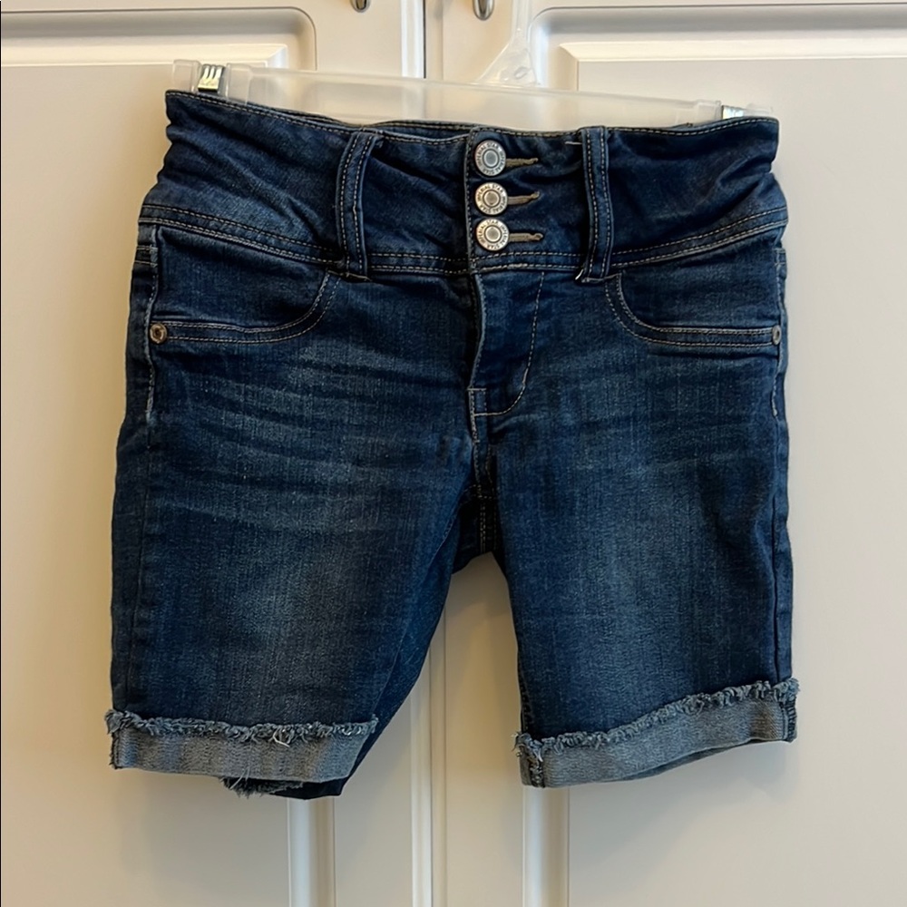 Imperial Star Dark Blue Denim Shorts